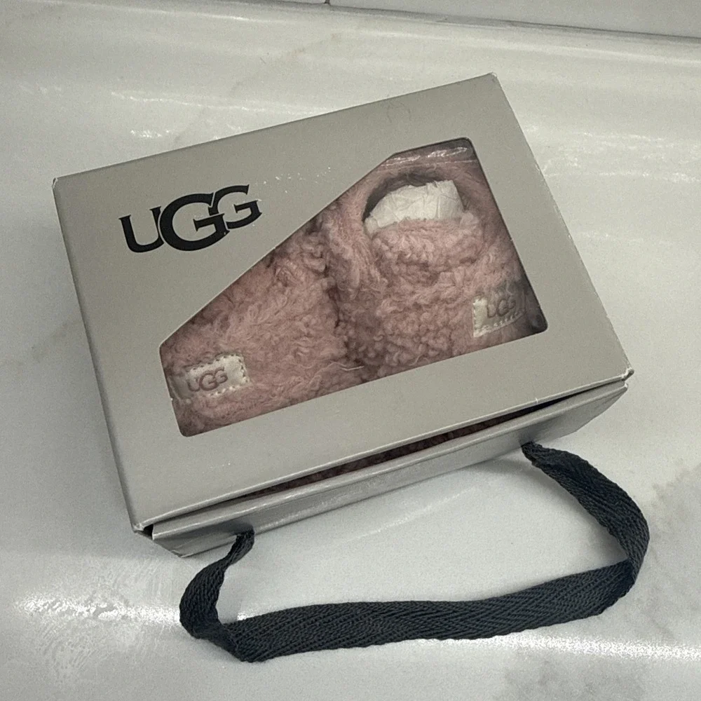 UGG Bixbee Baby & Toddler Pink Booties Size 0/1, 0-6 in, Fast Shipping 11210451